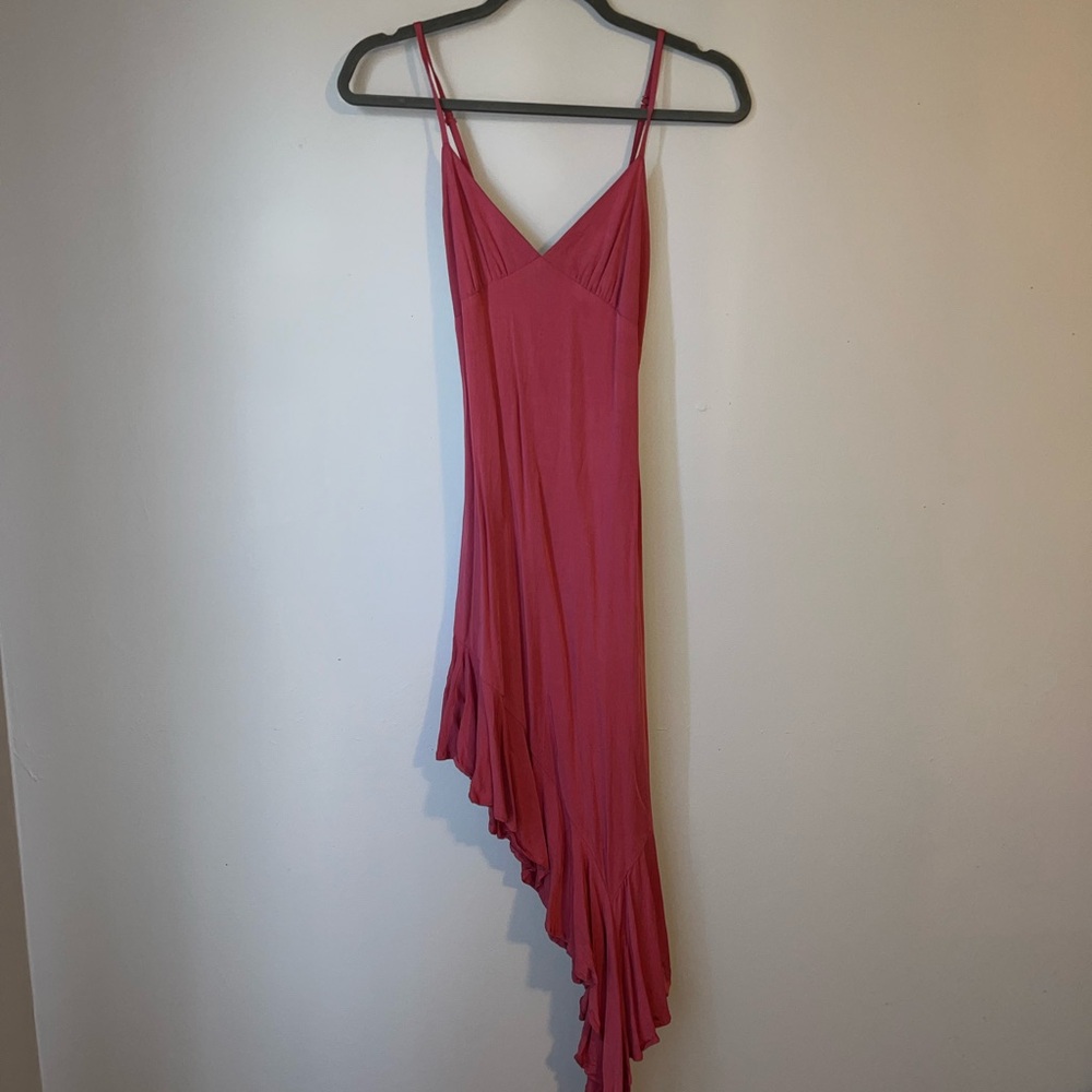 H&M Midi Sun Dress Pink Size S